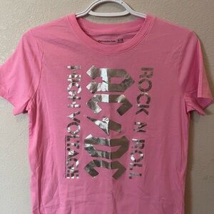 Abercrombie Kids Pink AC/DC Graphic Tee